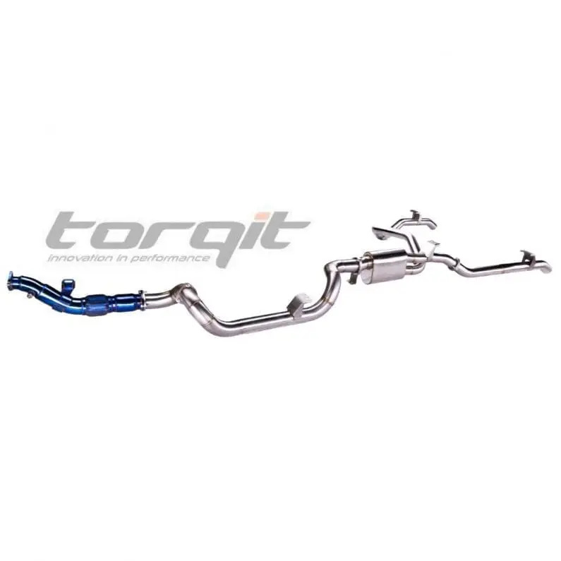TORQIT STAINLESS SINGLE 3.5" TO 3" TWIN EXIT TURBO BACK EXHAUST (MUFFLER) TO SUIT SINGLE CAB 4.5L V8 LC 79 SERIES (03/2007-07/2016)