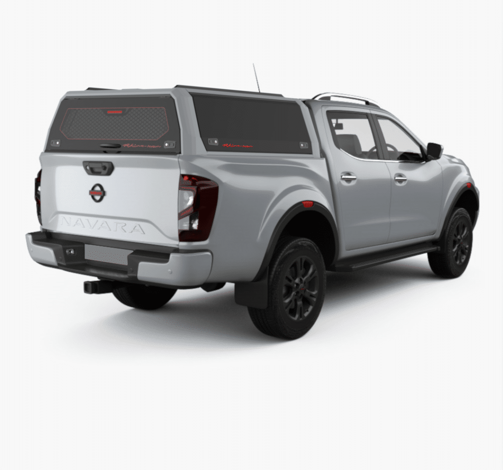 RHINOMAN XPEDITION CANOPY (WHITE) TO SUIT DUAL CAB NISSAN NP300 (2021-ON)