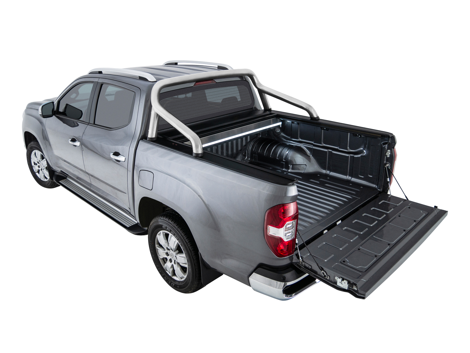 HSP ROLL R COVER SERIES 3.5 TO SUIT DUAL CAB LDV T60 W/ OE CHROME A-FRAME SPORTS BAR (2018-ON)