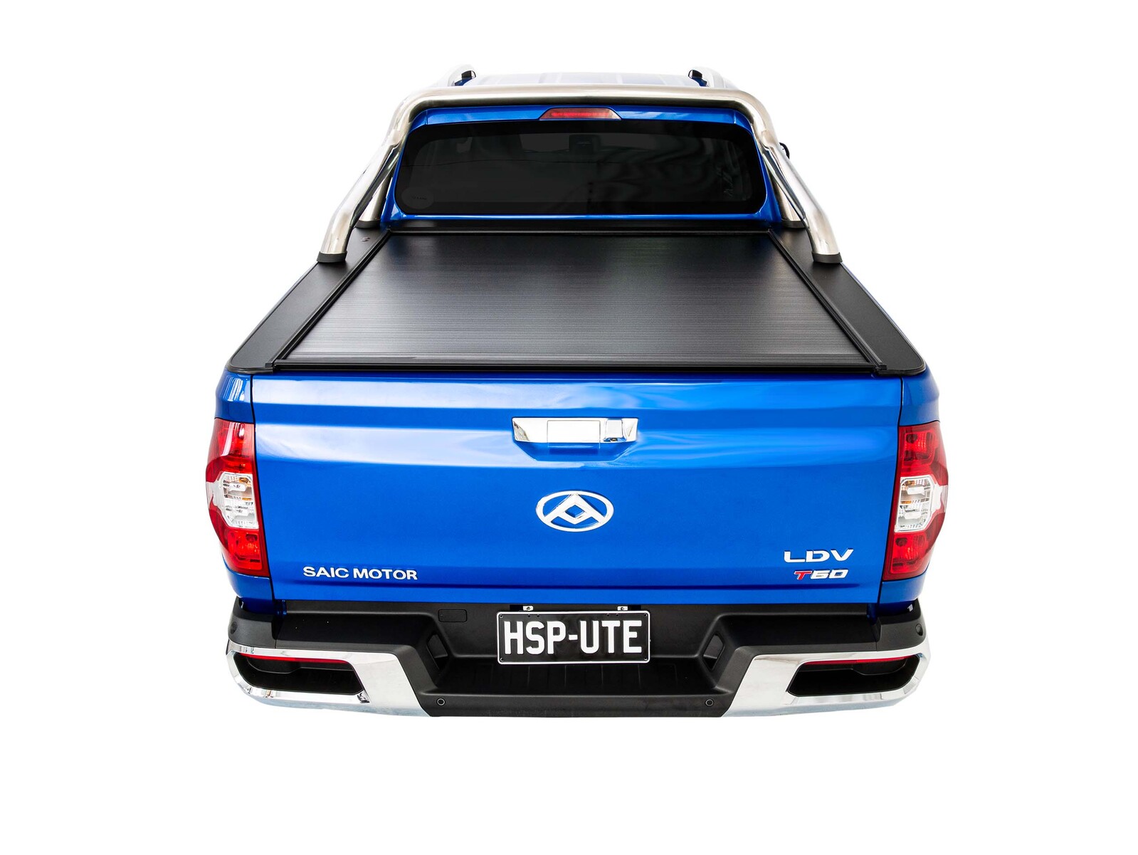 HSP ROLL R COVER SERIES 3.5 TO SUIT DUAL CAB LDV T60 MEGA TUB W/ OE CHROME A-FRAME SPORTS BAR (2018-ON)