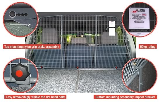 4WD INTERIORS HALF BARRIER TO SUIT TOYOTA LAND CRUISER 200 (GX)