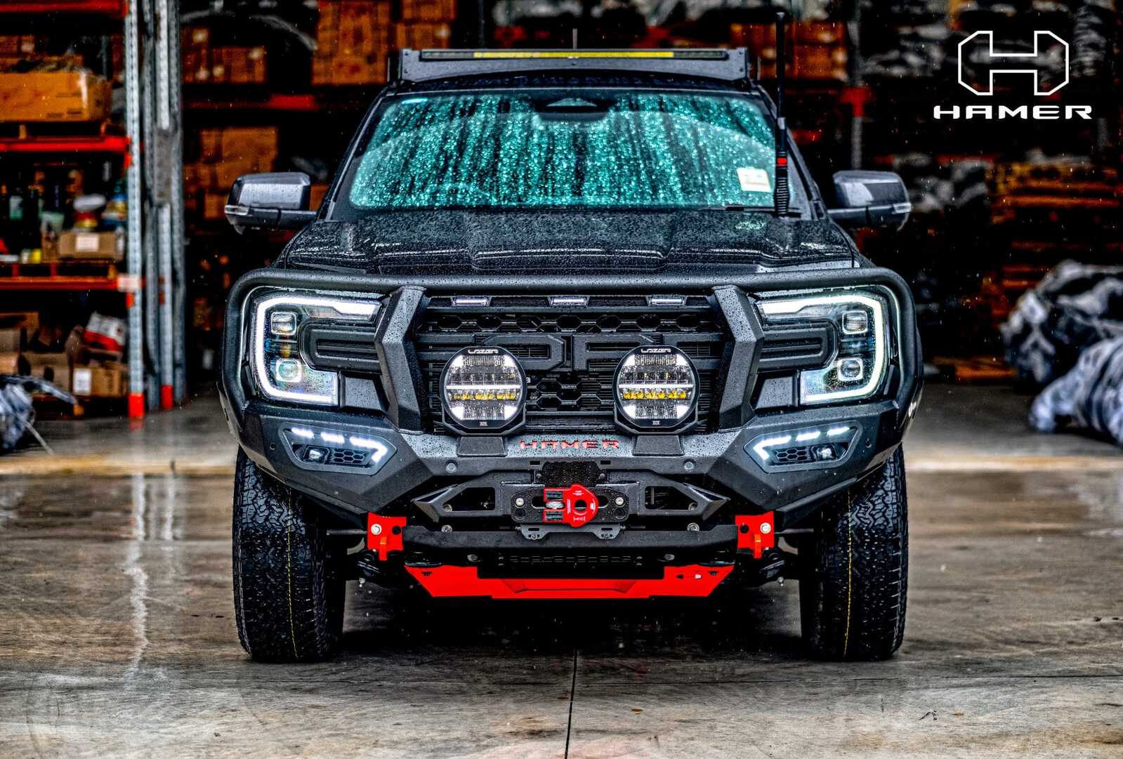 HAMER ATLAS SERIES PLUS BULL BAR TO SUIT FORD RANGER & EVEREST (NO FENDERS) (2022-ON)