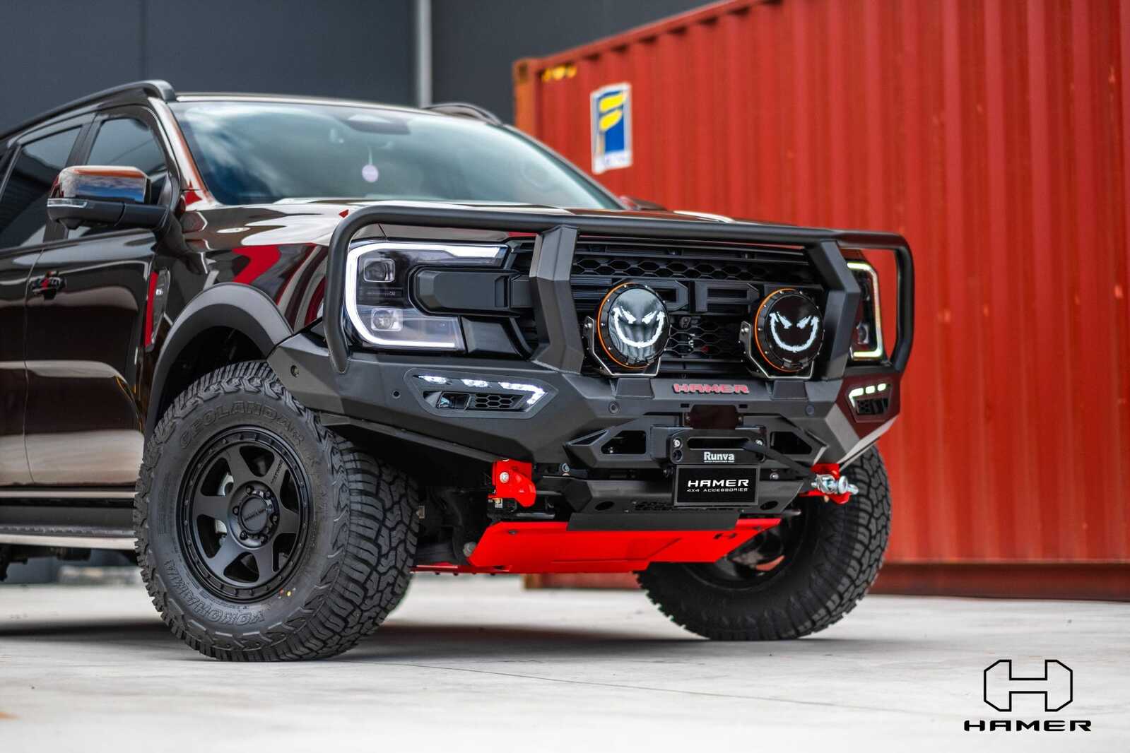 HAMER ATLAS SERIES PLUS BULL BAR TO SUIT FORD RANGER & EVEREST (FENDERS) (2022-ON)