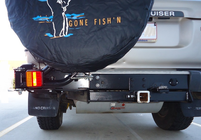 OUTBACK ACCESSORIES' SINGLE WHEEL CARRIER TO SUIT  LAND CRUISER 80