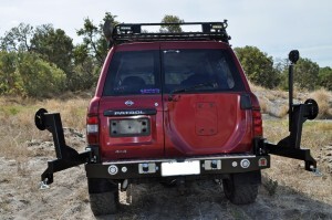OUTBACK ACCESSORIES' DUAL WHEEL CARRIER TO SUIT NISSAN GU WAGON