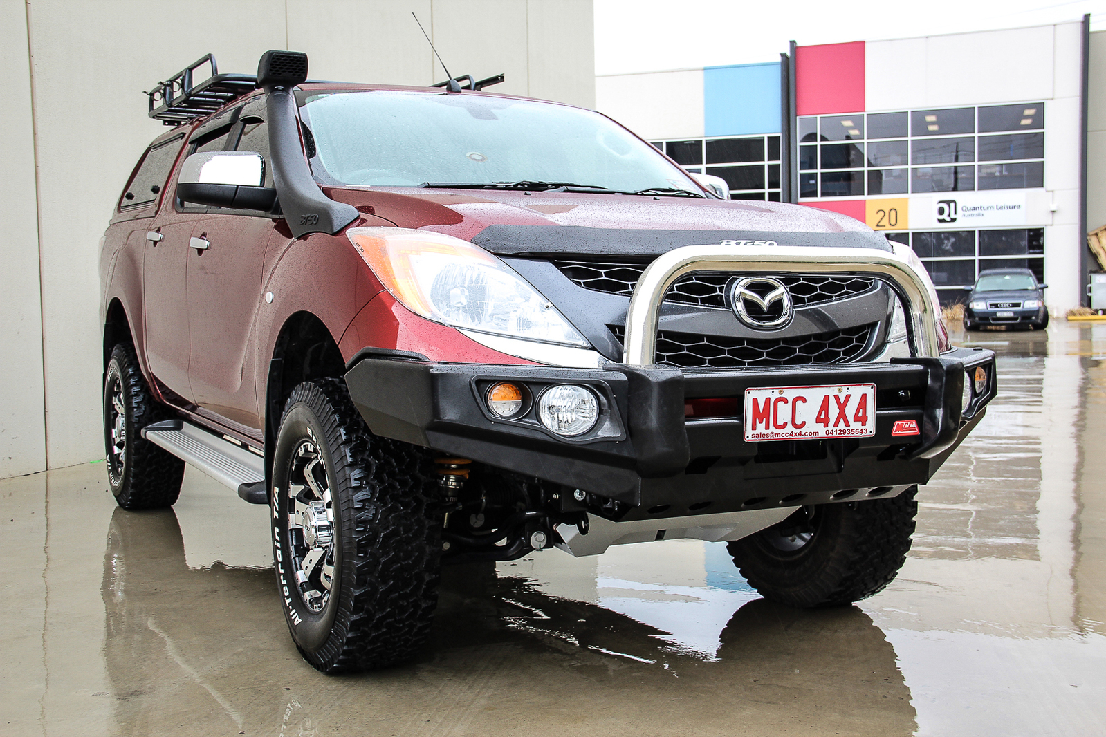MCC FALCON 3 LOOP STAINLESS BULLBAR W/ FOG & PLATES TO SUIT MAZDA BT50 10/2011-05/2020