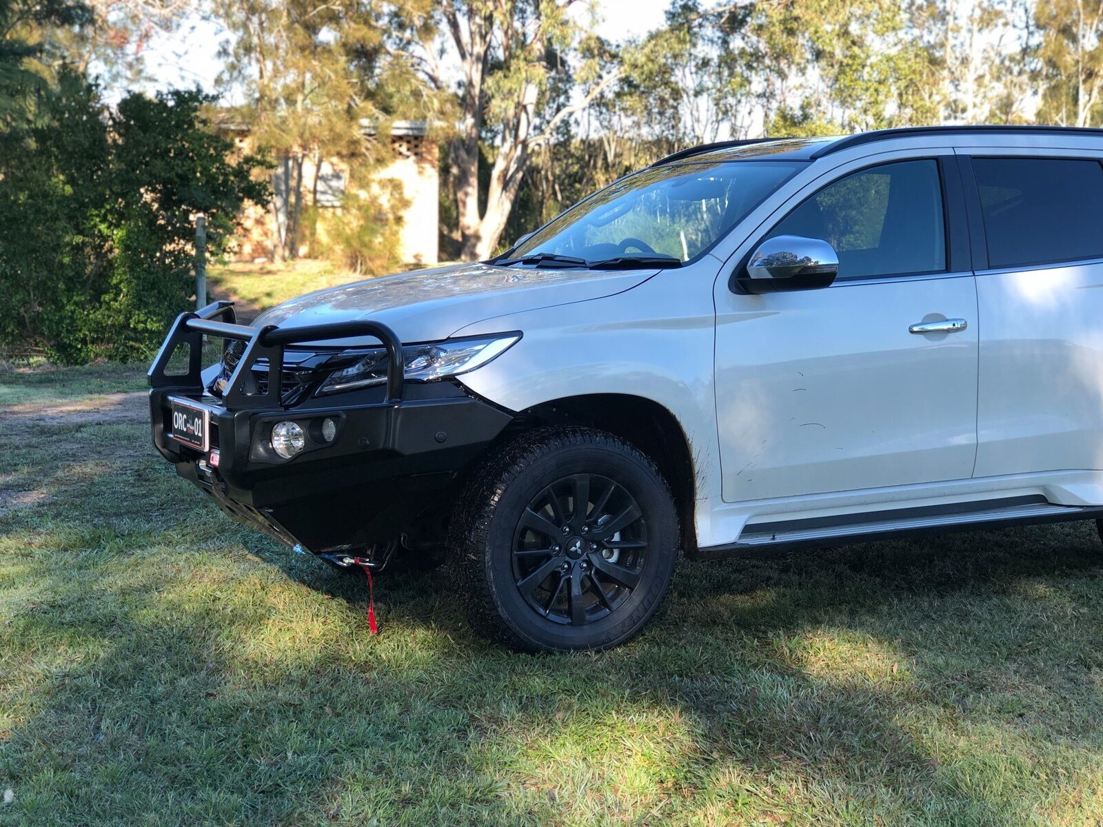 MCC A-FRAME FALCON BAR W/ FOGS & PLATES TO SUIT MITSUBISHI PAJERO SPORT 2015-2020
