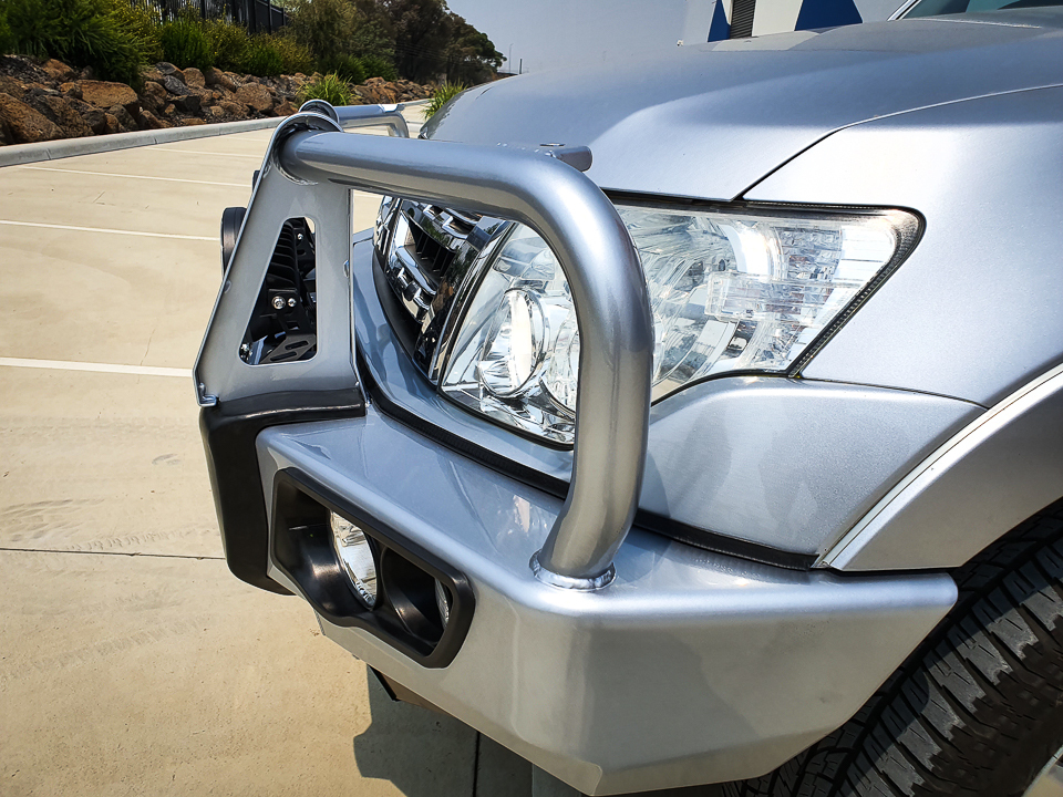 MCC FALCON A-FRAME BULL BAR W/UBP & FOGS TO SUIT MITSUBISHI PAJERO (NS,NW,NX,NT) 2006 - PRESENT