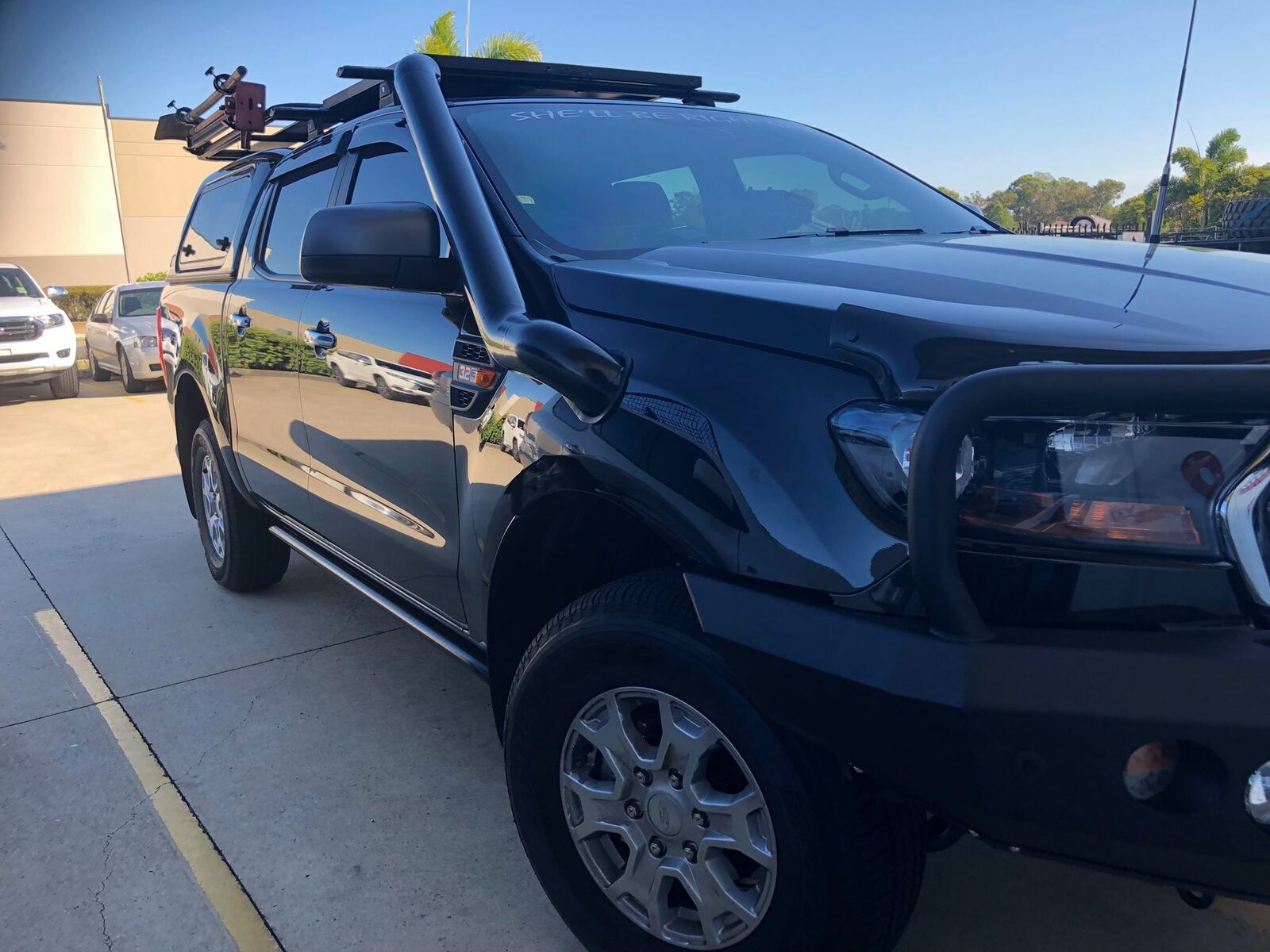 ORC M SPEC STAINLESS SNORKEL POWDERCOATED BLACK TO SUIT FORD RANGER PX & MAZDA BT50