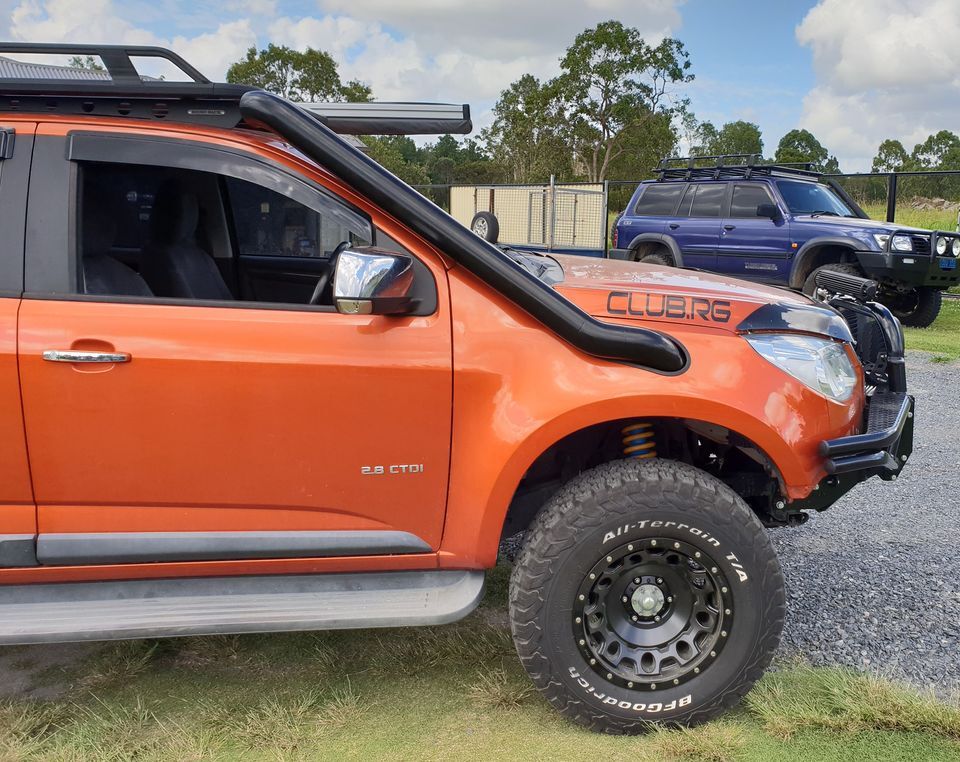 ORC M SPEC BRUSHED STAINLESS SNORKEL - HOLDEN RG COLORADO 7/16 ON + COLORADO 7 & TRAILBLAZER