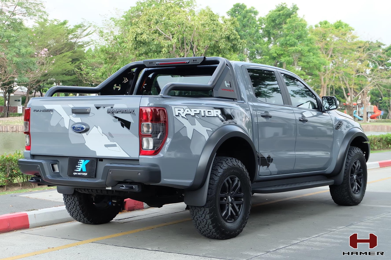HAMER EXTENDED PREMIUM SPORTS BAR TO SUIT FORD RANGER & RAPTOR, TOYOTA HILUX, NISSAN NAVARA & MAZDA BT50
