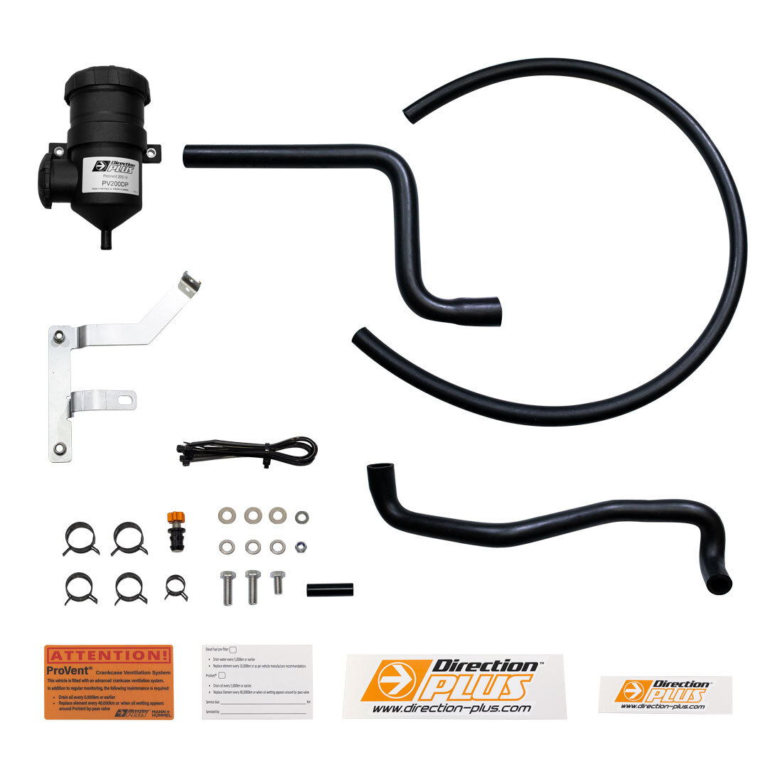 DIRECTION PLUS Provent Ultimate Catch Can Kit To Suit Mitsubishi Triton (2015-2022) & Pajero Sport (2015-2021)