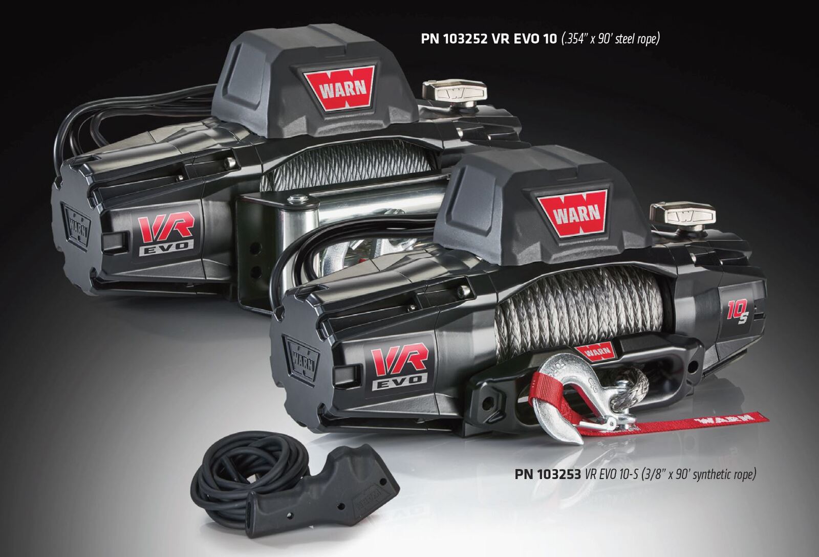 WARN EVO 10 WINCH - 10,000PD STEEL CABLE