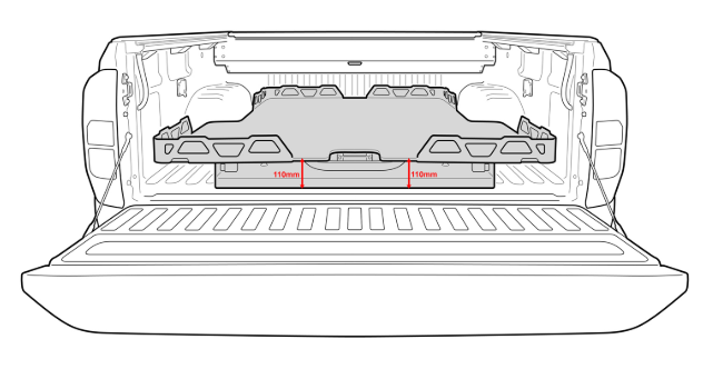 HSP Load Slide To Suit Ford Ranger & Raptor Dual Cab 2011-2022