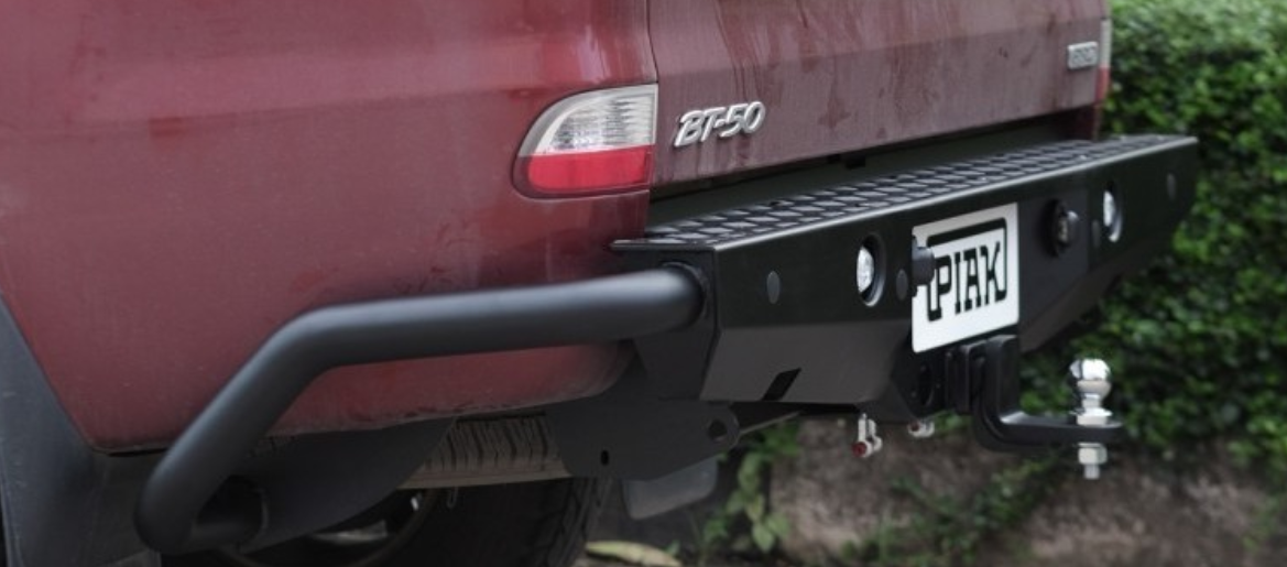 PIAK PREMIUM REAR STEP TOW BAR WITH SIDE PROTECTION (RANGER & MAZDA)