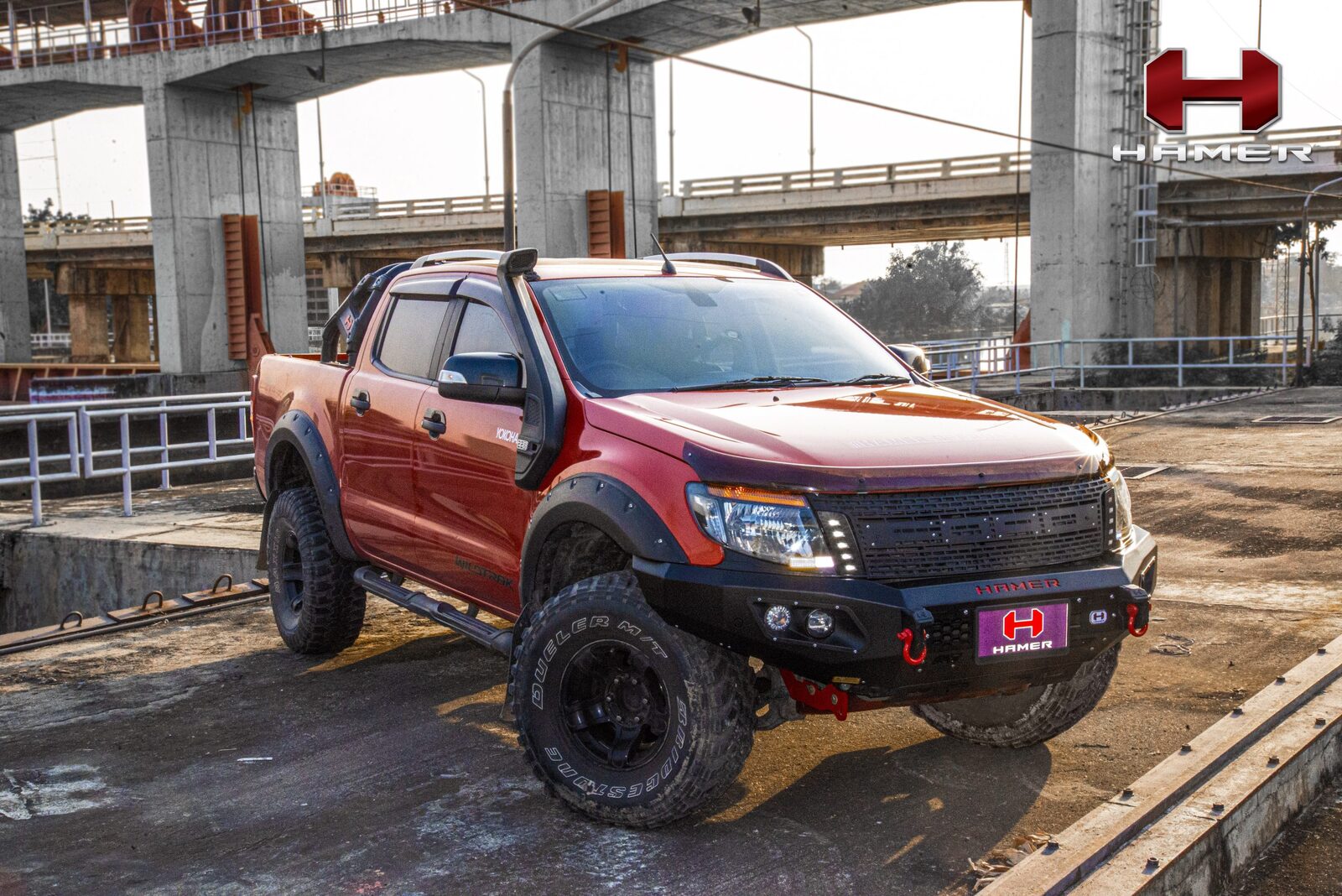 HAMER KING SERIES BULL BAR TO SUIT FORD RANGER PX 1 (2012-2015)