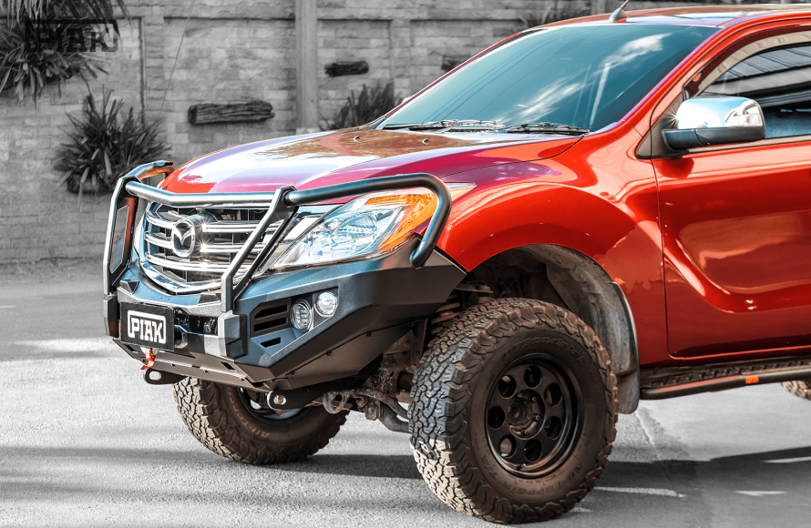 PIAK ELITE POST BAR W/ BLACK TOW POINTS & BLACK UBP TO SUIT MAZDA BT-50 (2011-2020)
