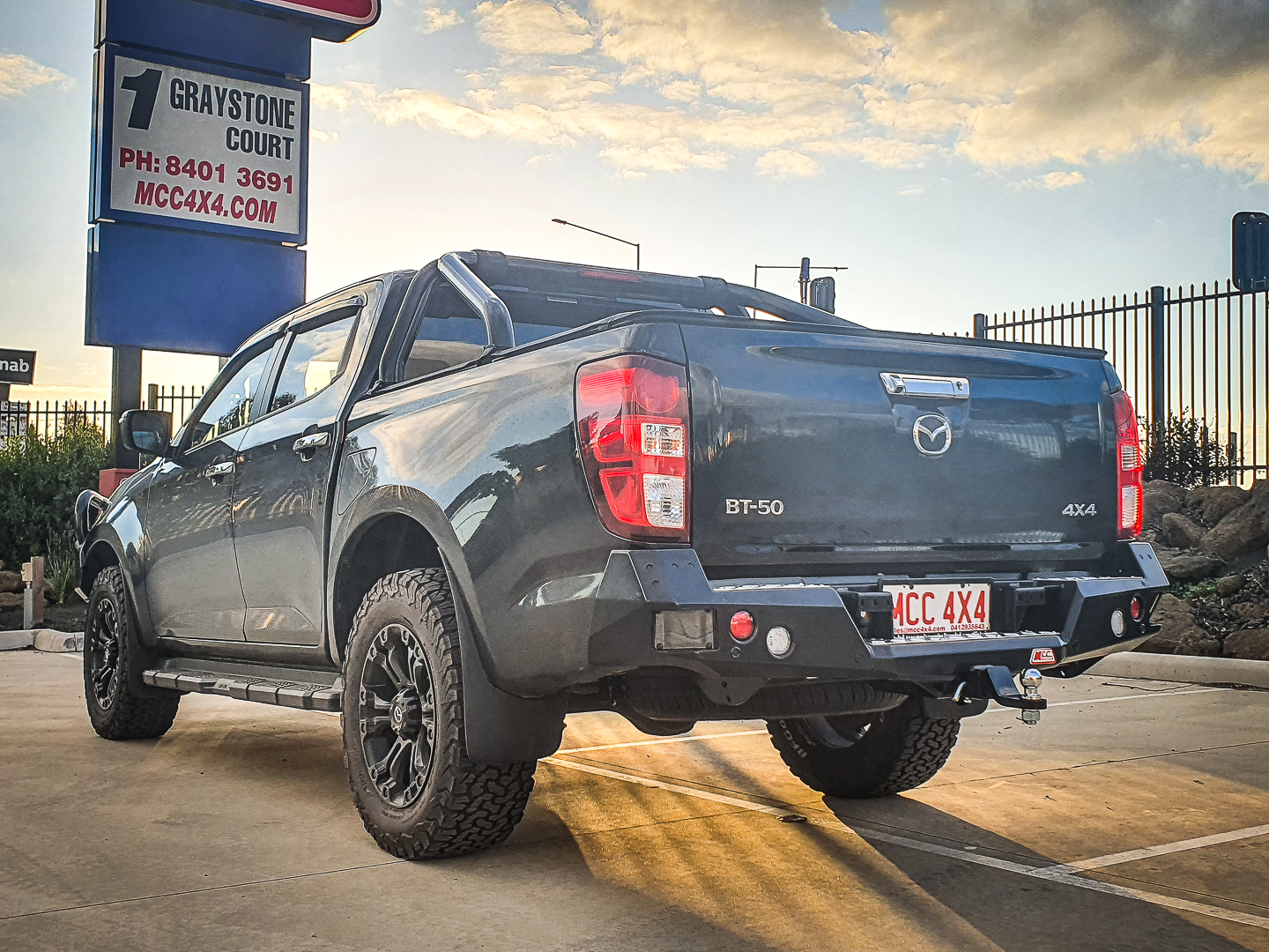 MCC REAR WHEEL CARRIER BAR ONLY (LIGHTS INC) TO SUIT MAZDA BT50 2021 ON