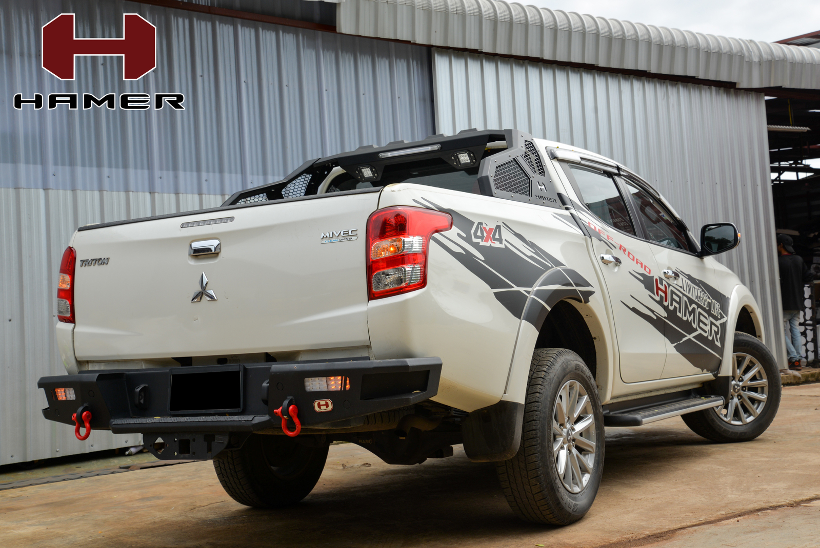 HAMER WARRIOR SERIES SPORTS BAR TO SUIT MITSUBISHI TRITON MN, MQ, MR (2009-ON)