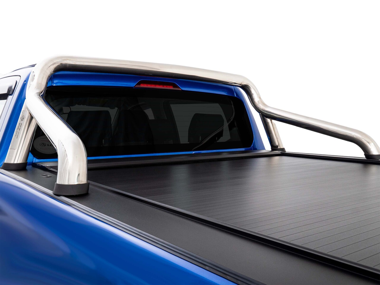 Roll R Cover Series 3 To Suit LDV T60 SK8C 2018+ Mega Tub With Genuine Chrome A Frame Sports Bar