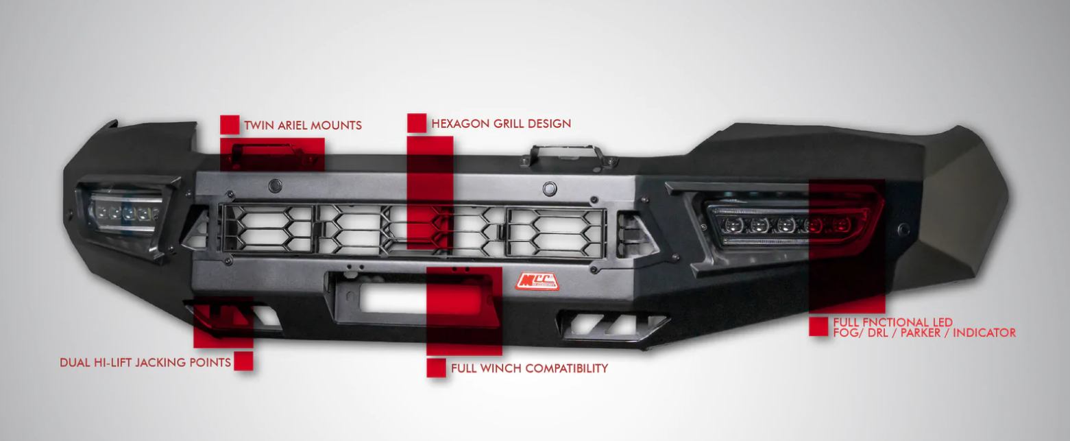 MCC Alloy Pegasus Bull Bar To Suit Mitsubishi Triton MR 2019-on