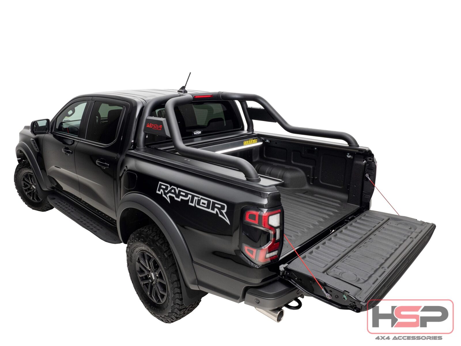 HSP Roll R Cover Series 3 To Suit Dual Cab Ford Ranger & Raptor (2022-On) - Suits Armour Sports Bar
