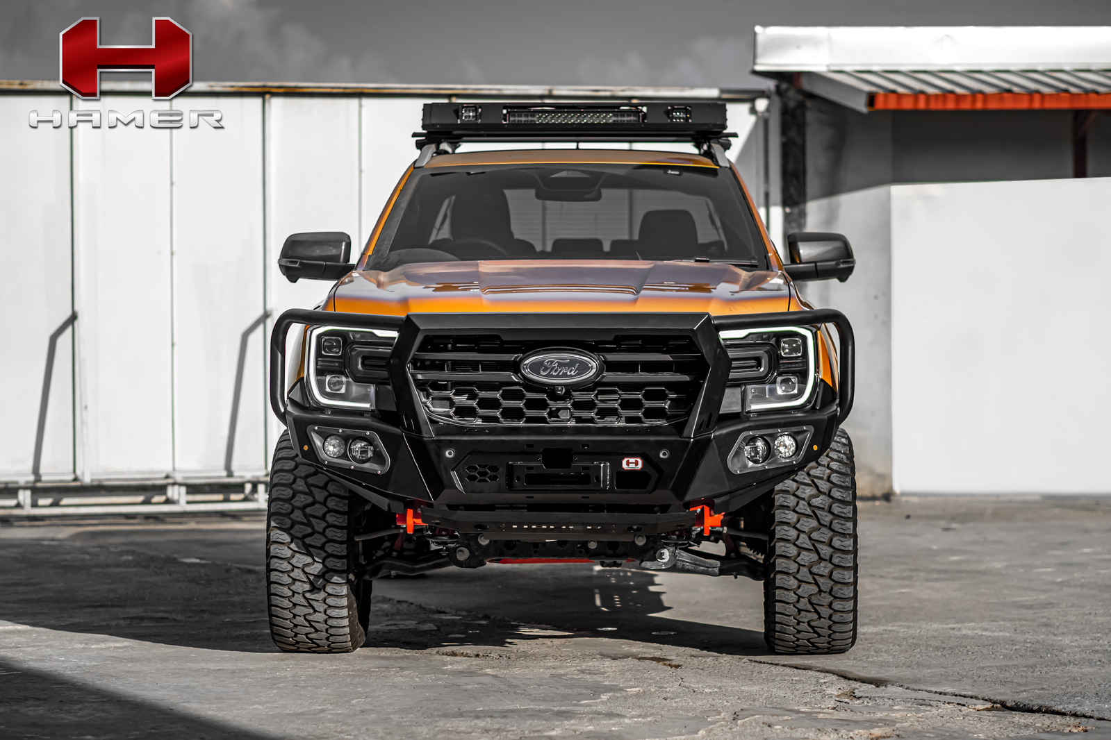 HAMER KING SERIES PLUS BULL BAR TO SUIT FORD RANGER & EVEREST (2022-ON)