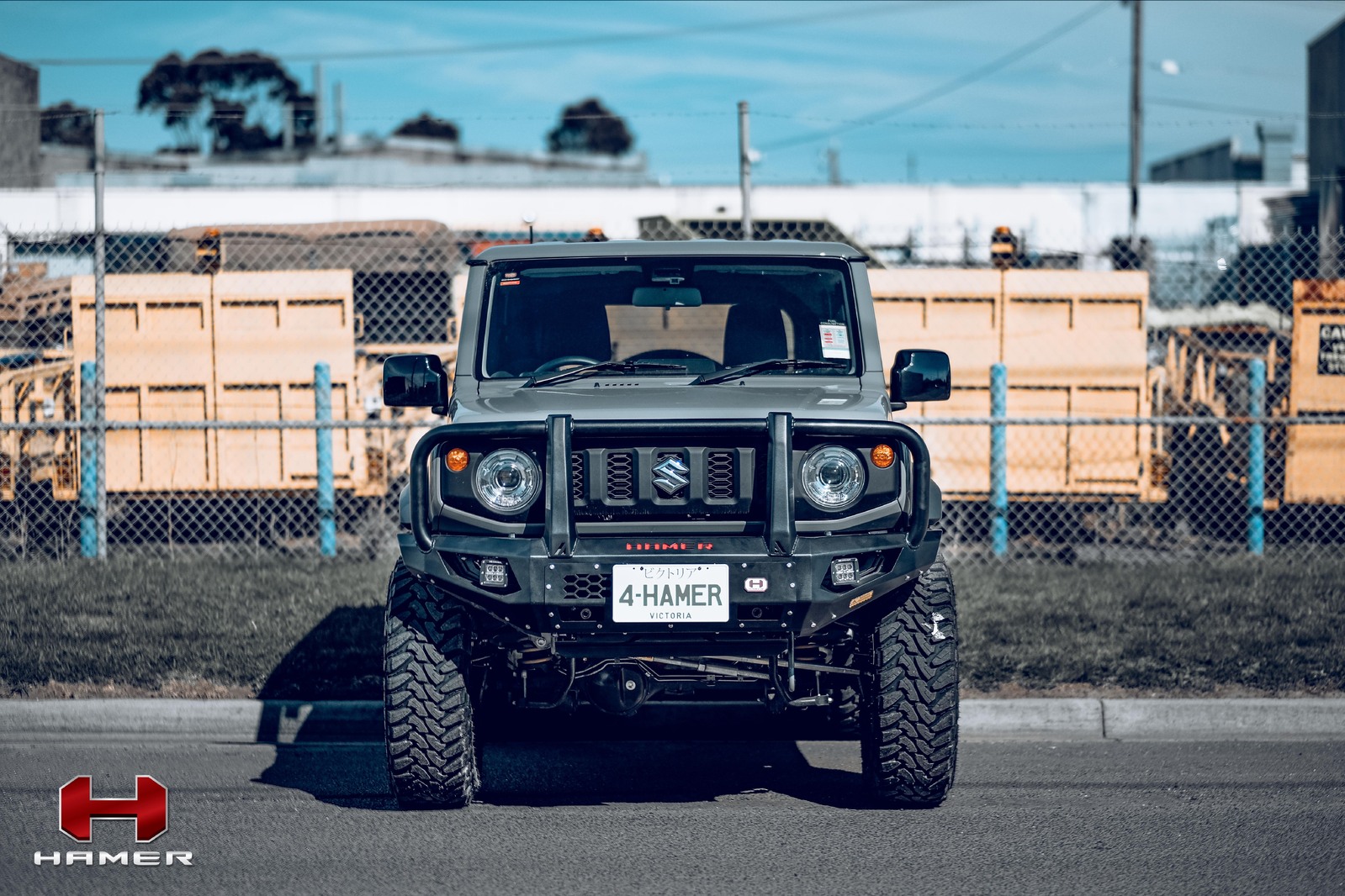 HAMER KING SERIES PLUS 3 LOOP BULL BAR TO SUIT SUZUKI JIMNY (2018-ON)