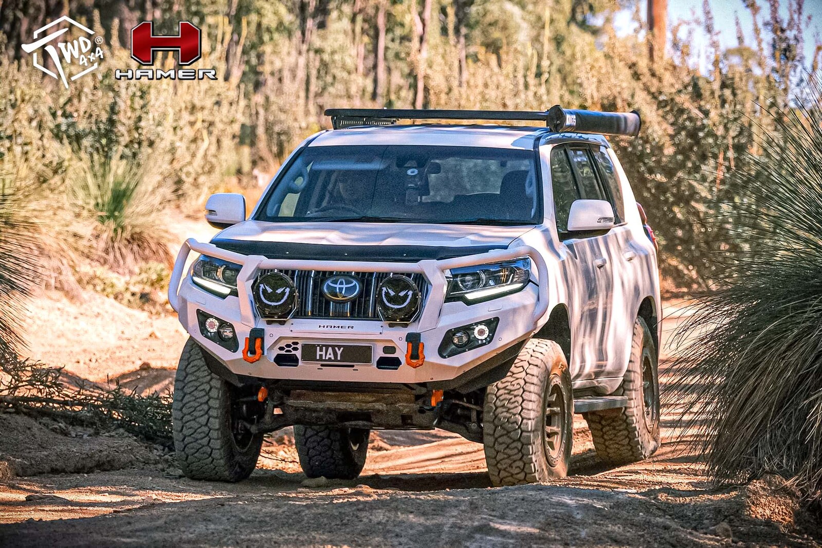 HAMER KING SERIES PLUS 3 LOOP BULL BAR TO SUIT TOYOTA PRADO 150 SERIES (2018-ON)