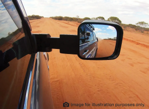 MSA Towing Mirrors (Electric, Heated, Temp Sensor, Chrome) To Suit Ram 1500 (2018-On)