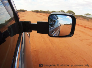 MSA Towing Mirrors (Electric, Heated, Indicators, Black) To Suit Hilux (2020-On)