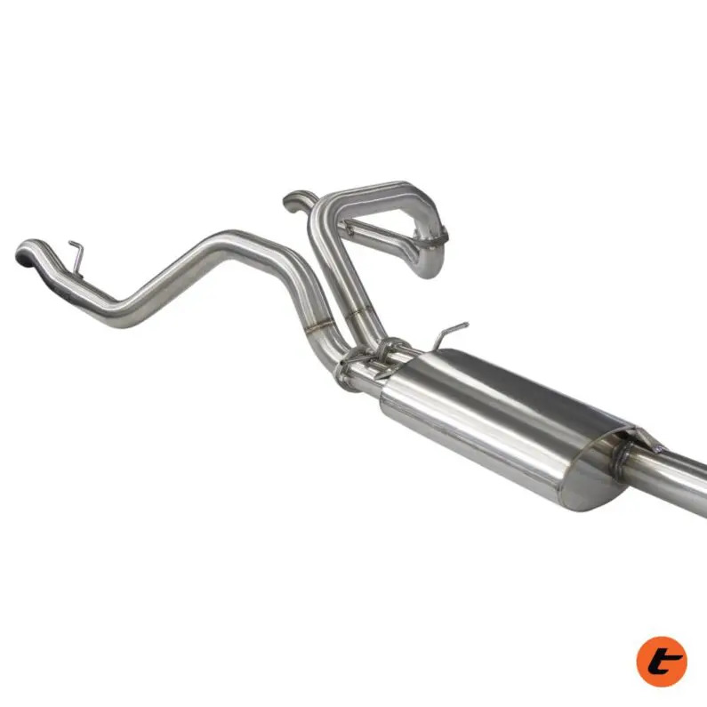 TORQIT SINGLE 3.5" - TWIN 3" STAINLESS CAT BACK EXHAUST TO SUIT CHEVROLET SILVERADO 1500 (2020-ON)
