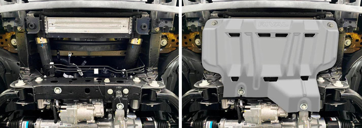 RIVAL ALUMINIUM RADIATOR UNDERBODY ARMOUR TO SUIT FORD RANGER & EVEREST (2022-ON)