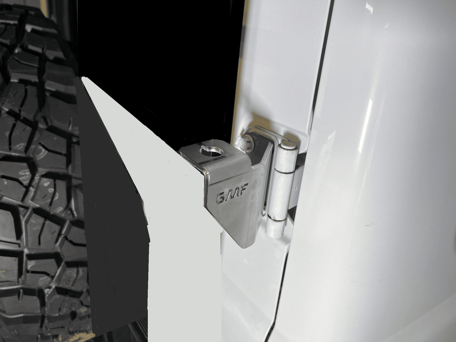 GMF 4X4 TAIL GATE UHF ANTENNA BRACKET TO SUIT SUZUKI JIMNY (2018-ON)