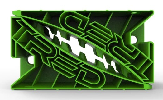 TRED GT WHEEL CHOCK (PAIR) (GREEN)