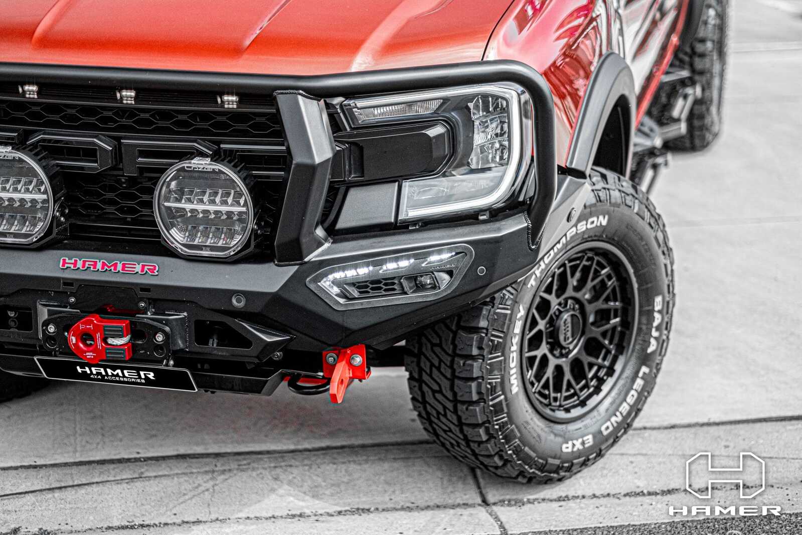 HAMER ATLAS SERIES PLUS BULL BAR TO SUIT FORD RANGER & EVEREST (NO FENDERS) (2022-ON)