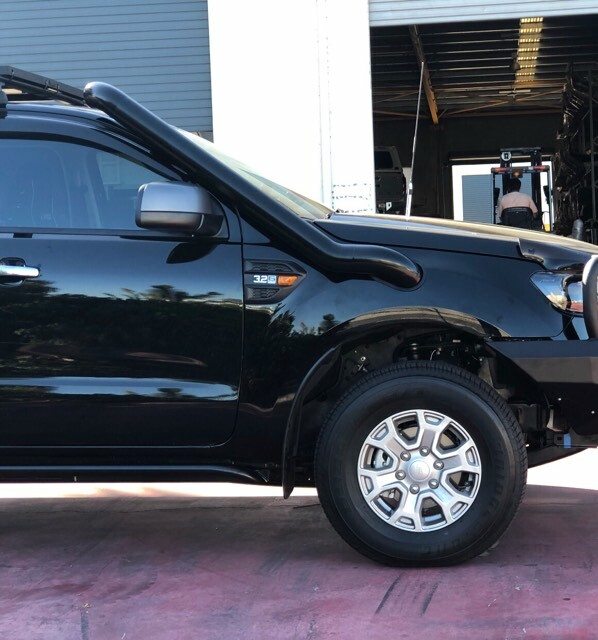 ORC M SPEC STAINLESS SNORKEL POWDERCOATED BLACK TO SUIT FORD RANGER PX & MAZDA BT50