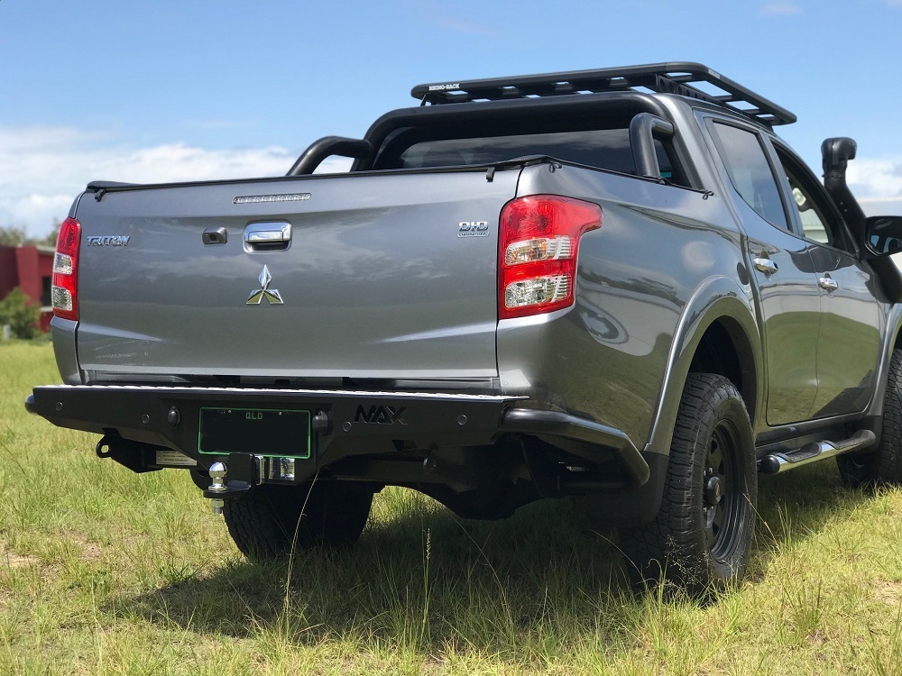 MAX 4X4 REAR STEP TOWBAR TO SUIT MITSBISHI TRITON MQ (2015 ON)