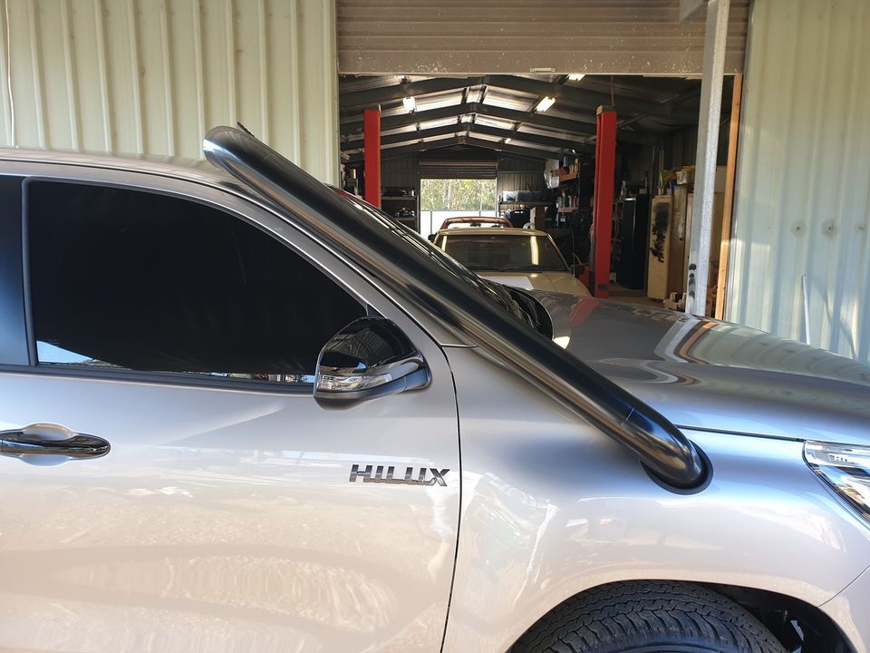 ORC M SPEC BRUSHED STAINLESS SNORKEL TO SUIT TOYOTA HILUX 09/2015 ON (N80)