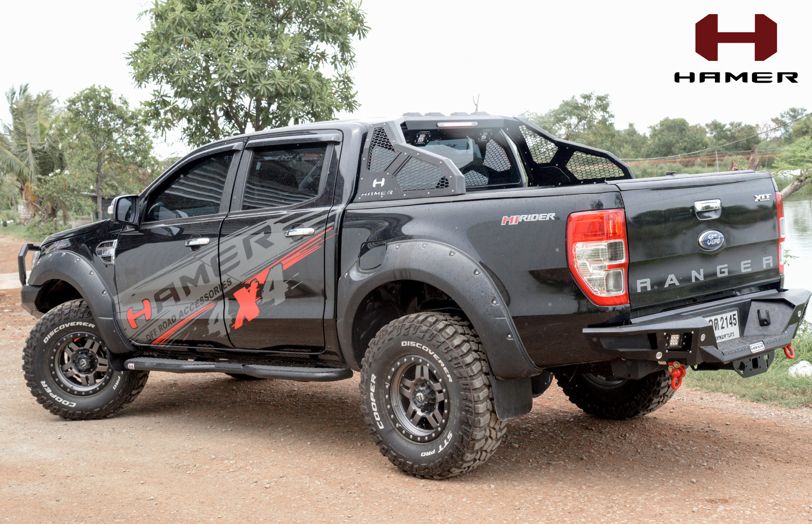 HAMER WARRIOR SERIES SPORTS BAR TO SUIT FORD RANGER & RAPTOR, MAZDA BT50, NISSAN NAVARA, TOYOTA HILUX