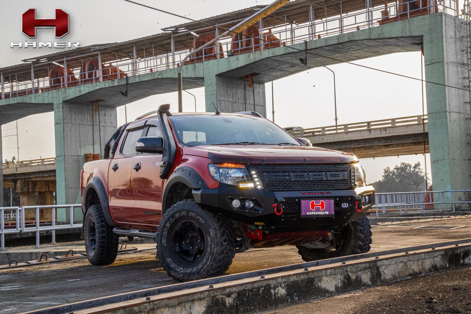 HAMER KING SERIES BULL BAR TO SUIT FORD RANGER PX 1 (2012-2015)