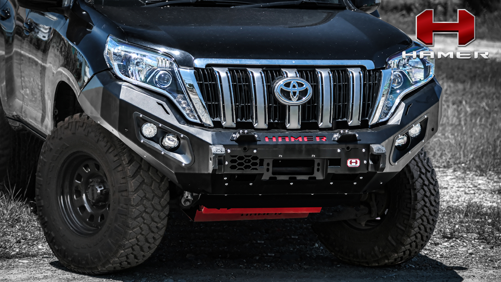 HAMER KING SERIES BULL BAR TO SUIT TOYOTA PRADO 150 SERIES (2014-2017)