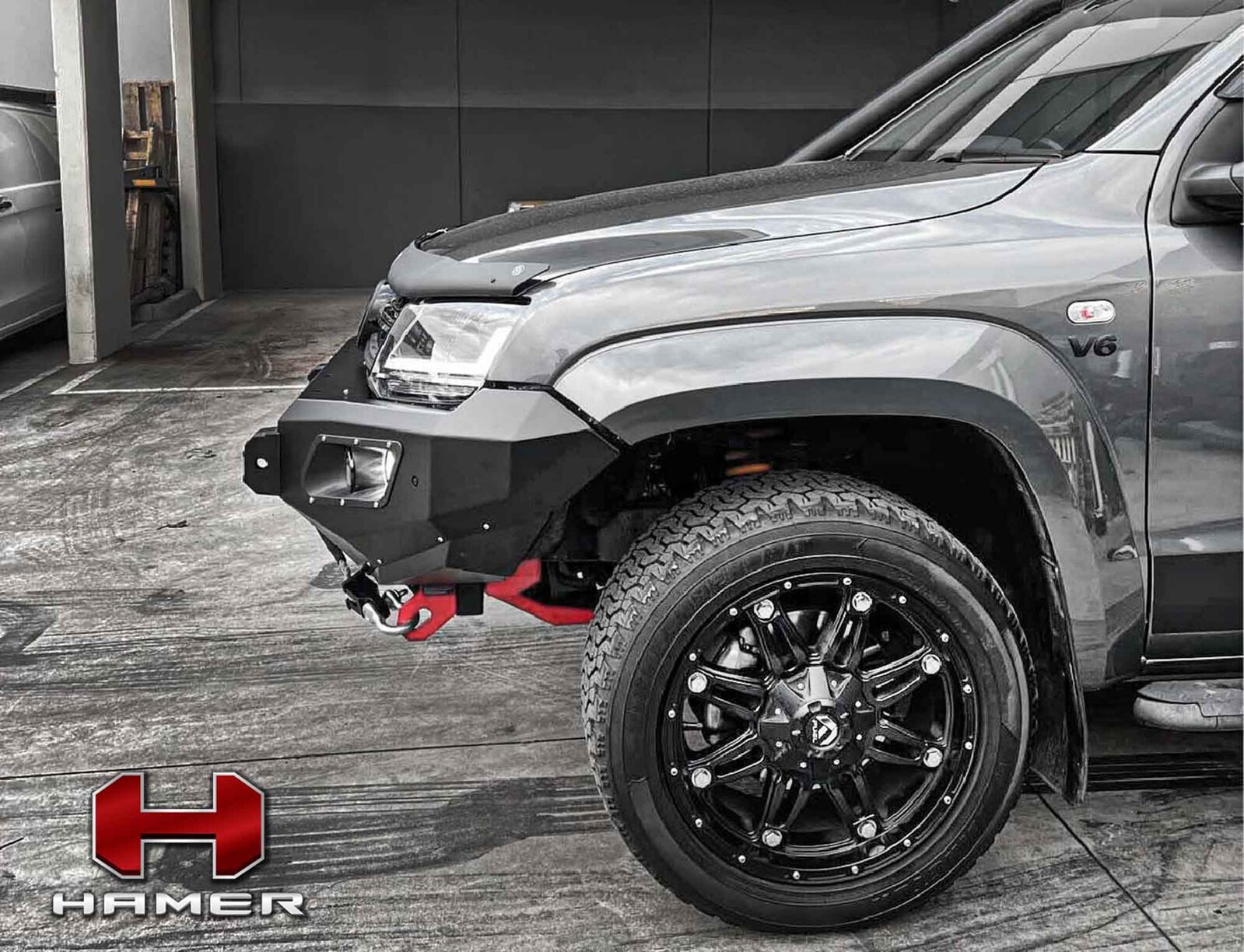 HAMER KING SERIES BULL BAR TO SUIT VOLKSWAGEN AMAROK (2010-ON)