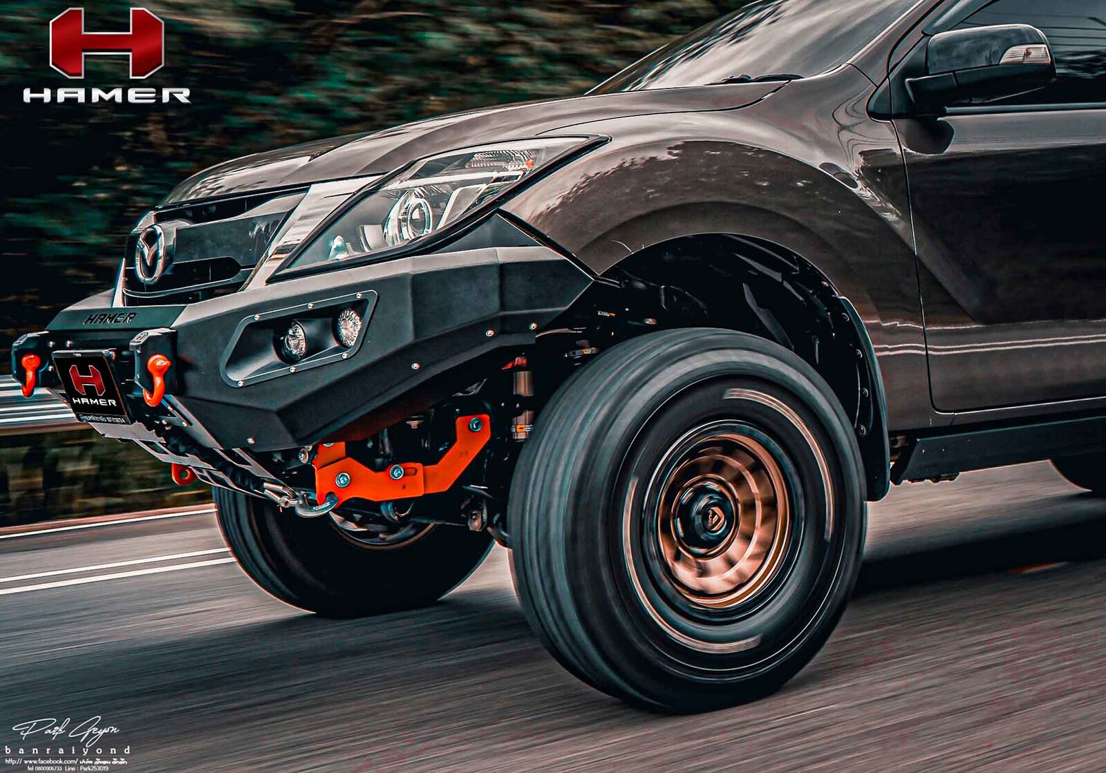 HAMER KING SERIES BULL BAR TO SUIT MAZDA BT-50 (2012-2020)