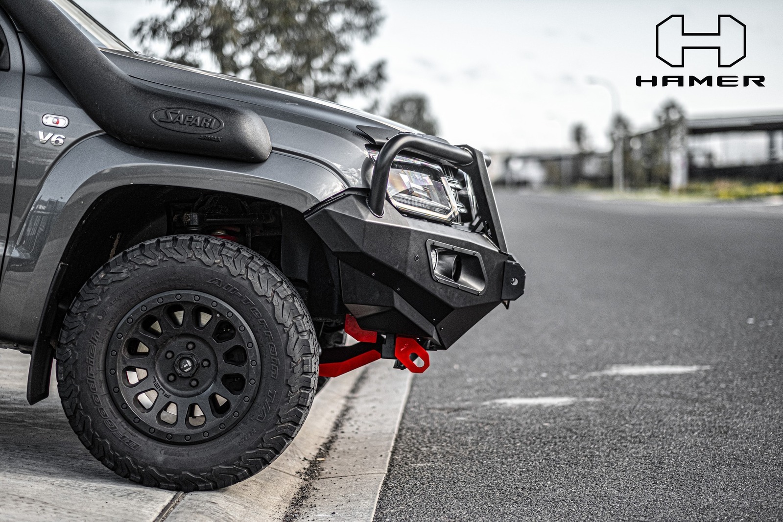 HAMER KING SERIES PLUS BULL BAR TO SUIT VOLKSWAGEN ARMAROK (2010-ON)