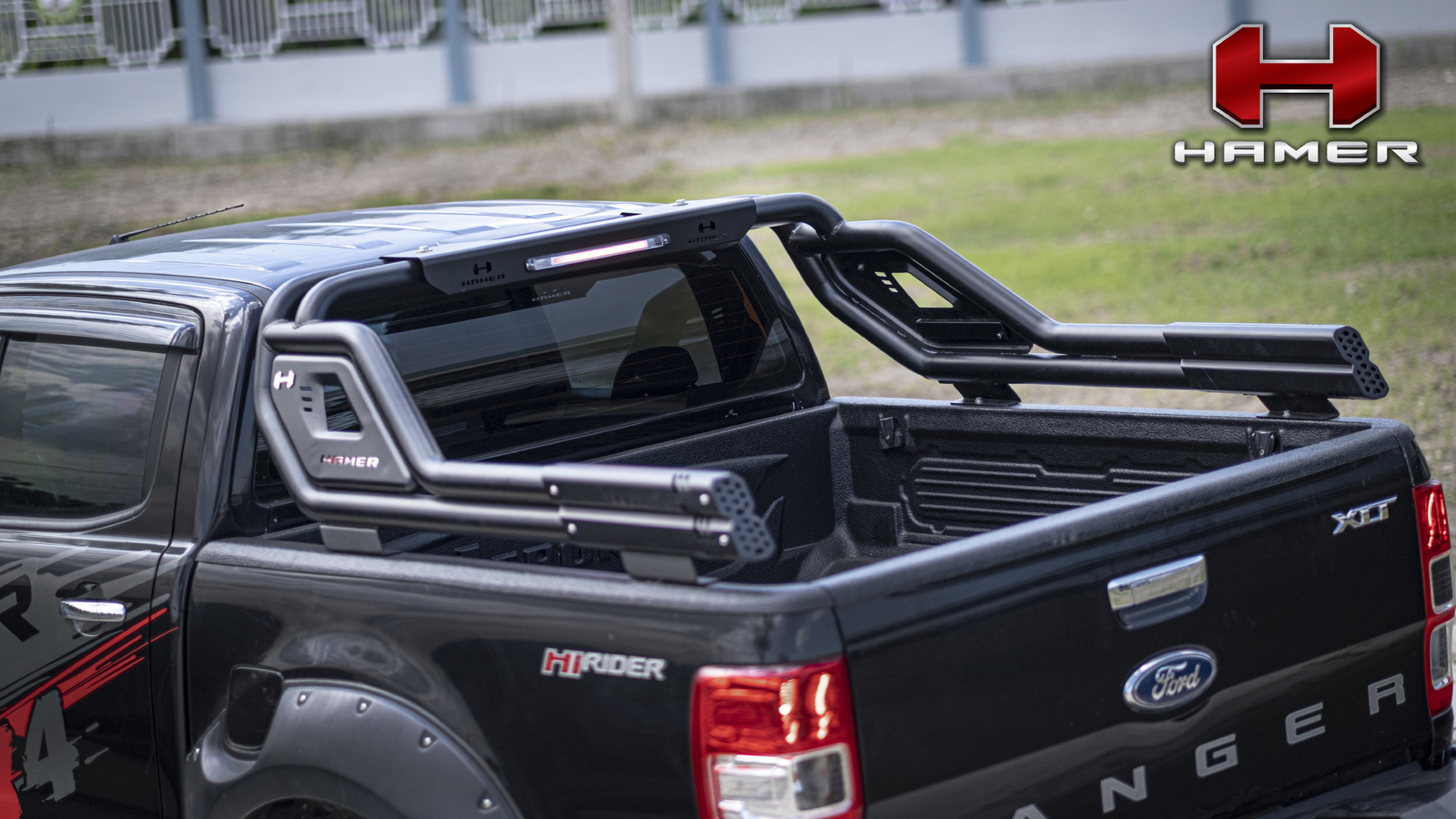 HAMER NIGHT FURY SERIES SPORTS BAR TO SUIT FORD RANGER & RAPTOR, MAZDA BT50, NISSAN NAVARA & TOYOTA HILUX
