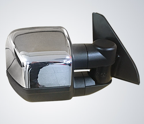 Clearview Towing Mirrors [Compact, Pair, Electric, Chrome] To Suit Mitsubishi Pajero 2001 on