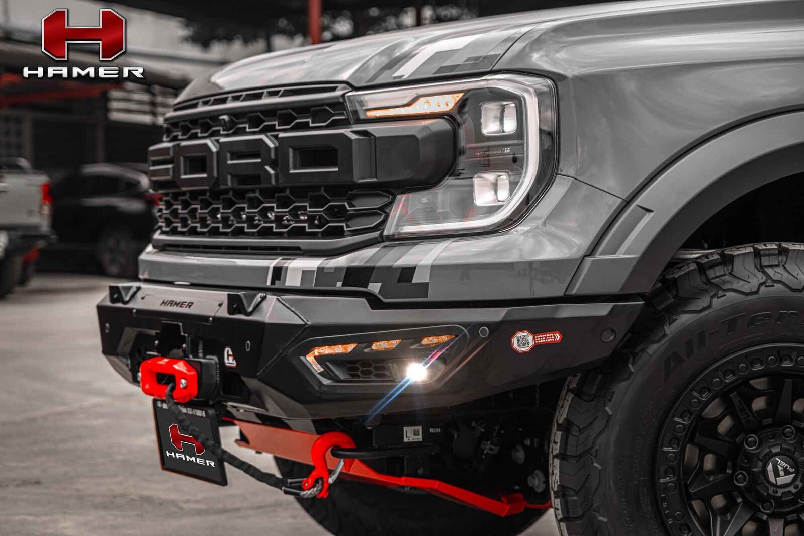 HAMER ATLAS SERIES BULL BAR TO SUIT FORD RANGER RAPTOR (2022-ON)