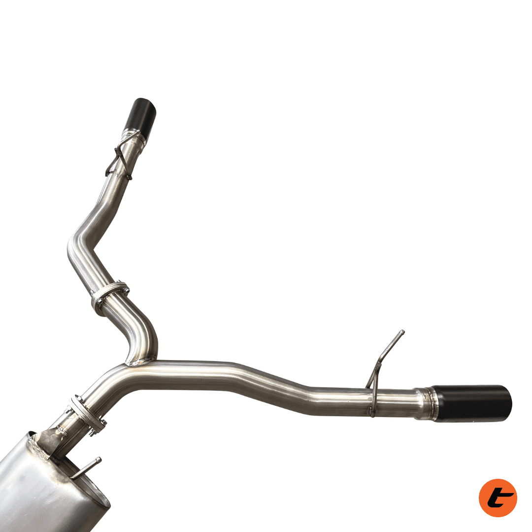 TORQIT STAINLESS 3" TWIN EXIT CAT BACK EXHAUST TO SUIT JEEP JT GLADIATOR (2020-ON)