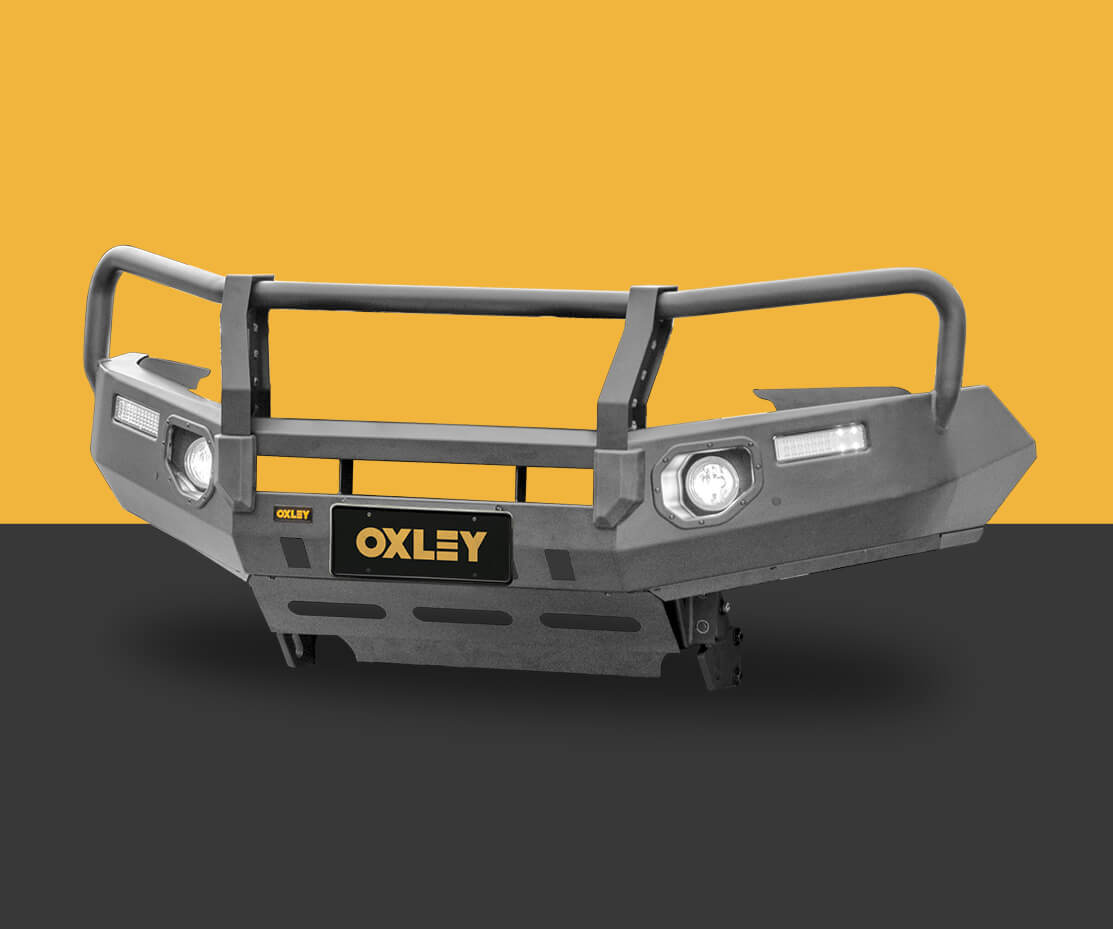 OXLEY BULL BAR (INC. TOW POINTS & FOGS) TO SUIT TOYOTA HILUX (2020-12/2023)